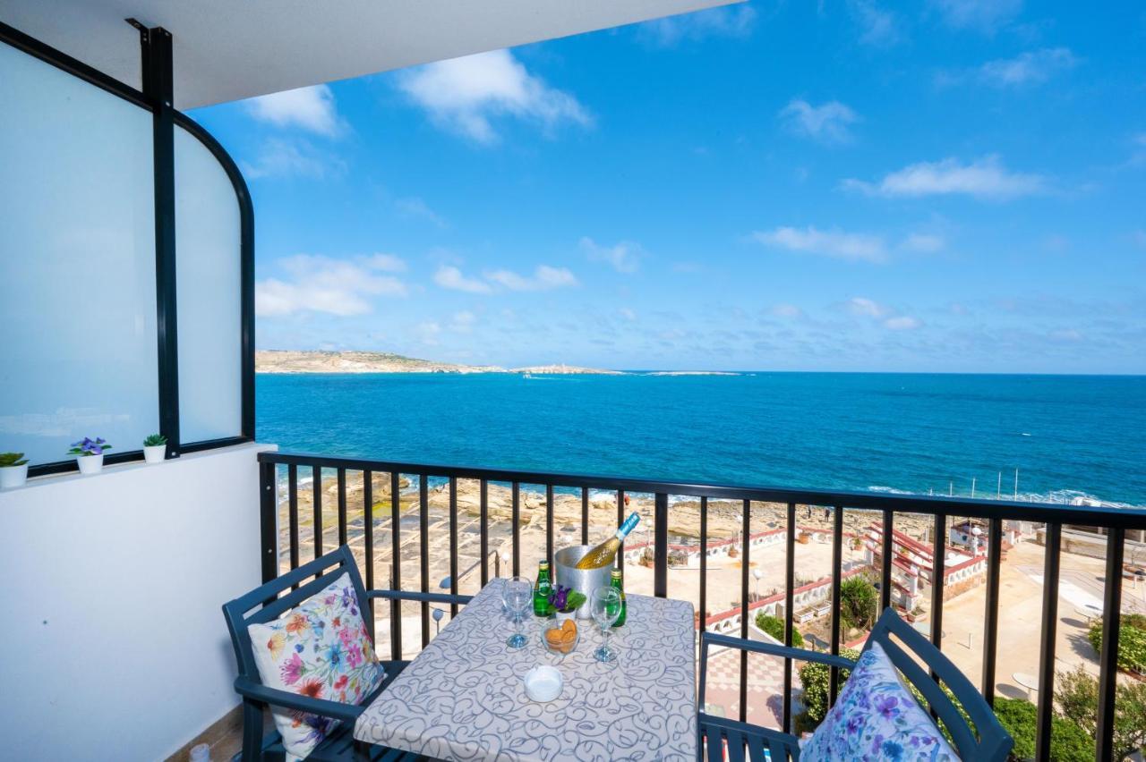 Islet Promenade Seafront 1 Bedroom Apartment With Sea View Balcony By Getawaysmalta Сент-Полс-Бей Экстерьер фото